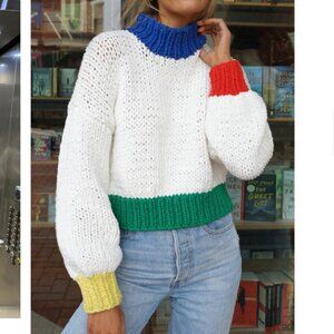 Yllw the Label Zora Chunky Sweater - Primary Colors (Size M/L)
